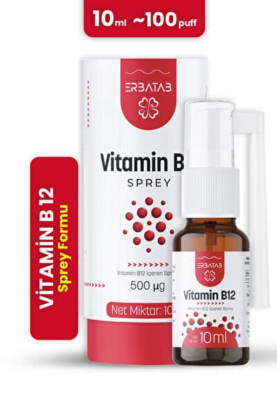 Erbatab Metilkobalamin B12 Sprey 10 ml