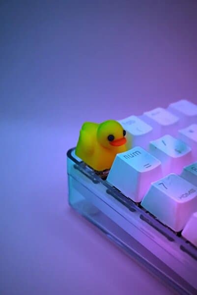 Genel Markalar Ducky Ördek Mekanik Klavye Tuşu Artisan Keycaps Gamer Aksesuar