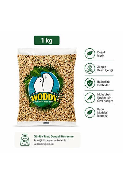 WODDY Karışık Muhabbet Kuşu Yemi 1 kg