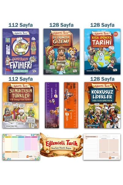 Eğlenceli Bilgi Dünyanın Fatihleri Kısa Dünya Tarihi Korkusuz Liderler Şu Muhteşem Türkler - Nurlan Nazlı Kaya Seti