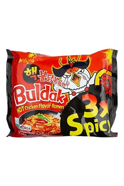 SS Kore ramen 3x Spicy Hot Chiken flavor noodle 140g (HELAL SERTİFİKALI)