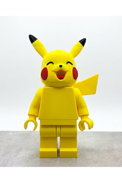 JOY 3D Pokemon Pikachu Figür 16cm Büyük Boy Koleksiyonluk Oyuncak ve Ev/Ofis Dekorasyonu - Özel Hediye Seçeneği