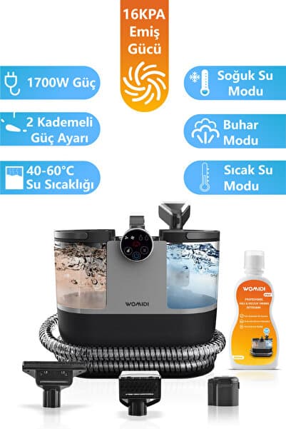 womidi Dy-506f Buhar Fonksiyonlu Halı Yıkama Dijital Ekran Halı Koltuk Yıkama Ve Leke Çıkartma Makinesi