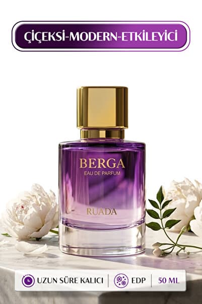 RUADA Berga Kadın Parfüm 50 ML – Bergamot ve Portakal çiçeği Notalı Kalıcı EDP Parfüm