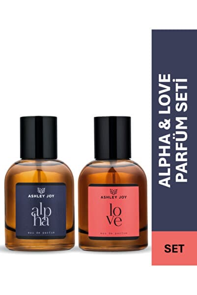 Ashley Joy Love Kadın Parfüm EDP & Alpha Erkek Parfüm EDP | Oryantal & Çiçeksi & Odunsu & Aromatik | 2'li Set