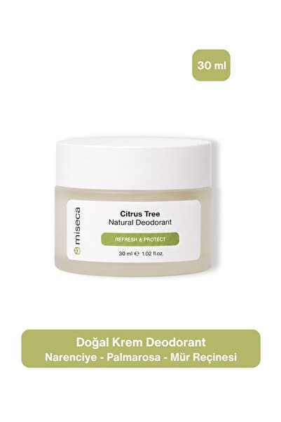 miseca Citrus Tree Doğal Krem Deodorant 30 ml | Limon Portakal Mür