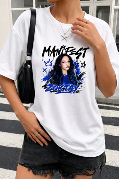 Madbomb Moda MANİFEST Zoktay Özel Tasarım RELAX FİT Pamuklu Tişört