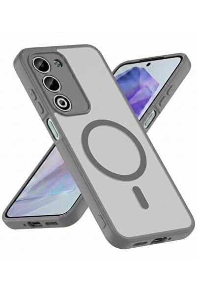 Rivor Oppo A5 4G/5G 2025 Uyumlu Kılıf Kamera Yükseltili Magsafe Şarj Özellikli Mat Yüzey Sert Kapak