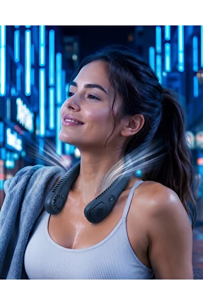 Eco Lounge Hafif Ergonomik Tasarımlı Uzun Pil Ömürlü Kişisel Boyun Fanı