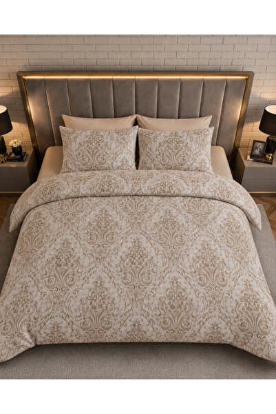 Sheri Home Lastikli Çarşaflı Nevresim Takımı Çift Kişilik Premium CottonLEOMODEL 88s