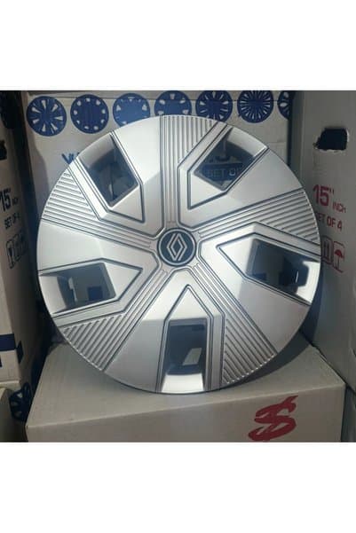 Universal 15 inç Renault Clio / Symbol / Megane / Taliant / Fluence Uyumlu Jant Kapağı 4'lü Takım