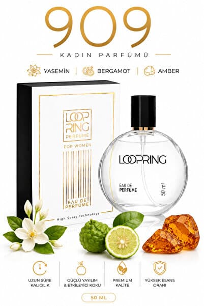 Loopring Perfume W909 EDP Çiçek Bombası Misk Kadın Parfüm 50 ML