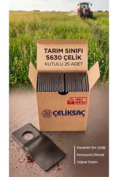 ÇELİKSAÇ Orijinal Tamburlu Çayır Biçme Ot Bıçağı - 25 Adet 3mm 5630 Bor Çeliği