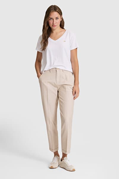 U.S. Polo Assn. Kadın Kum Kanvas Pantolon 50325535-VR085