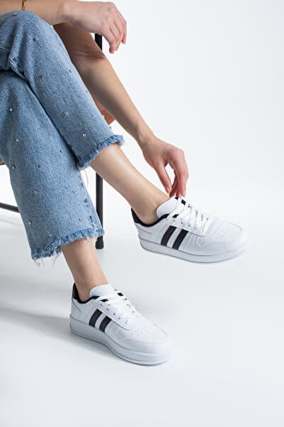 eformoda by emre yılmaz Beyaz Siyah Unisex Sneaker JH176