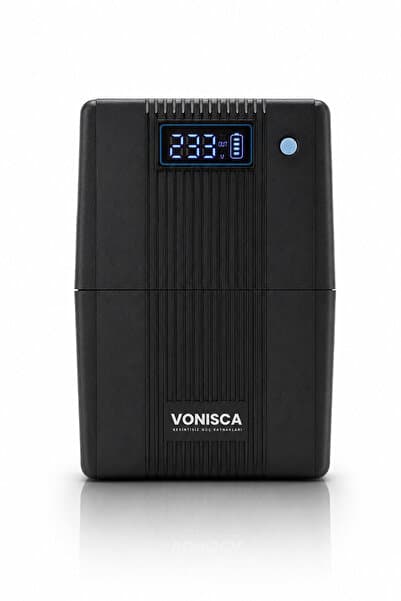 VONISCA KESİNTİSİZ GÜÇ KAYNAKLARI D-650 650VA 360W LCD Kesintisiz Güç Kaynağı Line Interactive 1x12V 7Ah UPS Bilgisayar Modem Kamera PC
