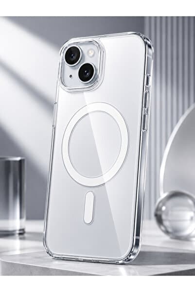 Go Aksesuar Iphone 13 - 14 Ve 15 Uyumlu Kaliteli Gerçek Magsafe Özellikli Şeffaf Kılıf