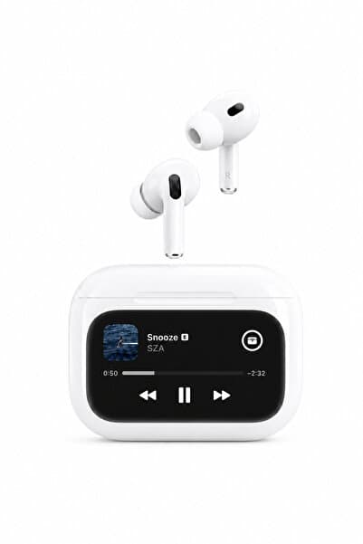 SMARTEST Oyunlu Dokunmatik Ekranlı Bluetooth Kablosuz Kulaklık ANC Gürültü Engelleme Modlu Şarj Kutulu