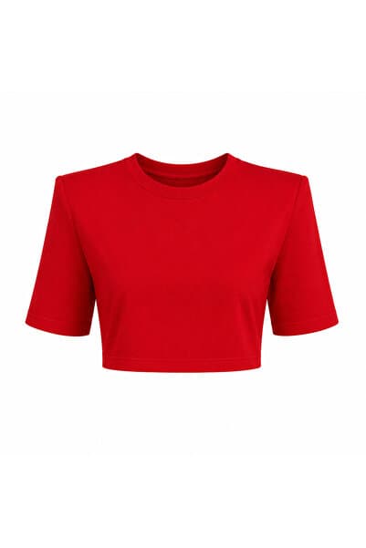 LAULEİ Basic Vatkalı Crop Tişört