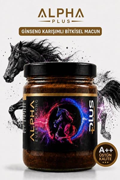 ALPHA EVERSTRONG Alpha Ginseng Atom Güç Kuvvet Macunu Bitkisel Macun Kavanoz (240 GR)