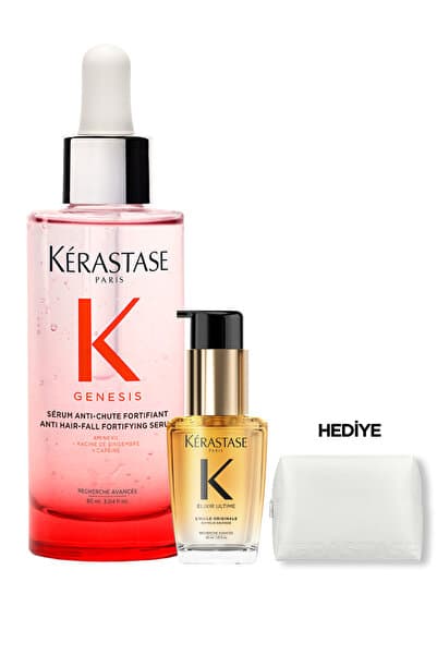 Kerastase Genesis & Elixir Ultime Dökülme Karşıtı Ve Işıltılı Bakım Seti - Serum & Yağ