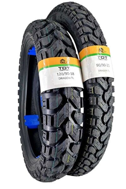 TDT TYRES 2026 Üretim KTM 125 EXC Uyumlu 120/90-18 Arka 90/90-21 Ön Dubleks Yarı Yol Yarı Arazi Enduro Lastik Seti