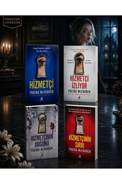 Olimpos Yayınları 4 Kitap / Freida McFadden Hizmetçi Serisi | Psikolojik Gerilim Seti | Hizmetçi, Hizmetçinin Sırrı, Hizmetçi İzliyor, Hizmetçinin Düğünü