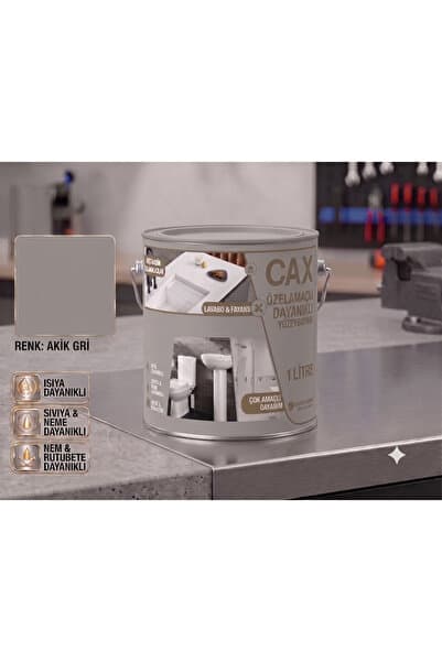 caxcolors CAX Dayanıklı Özel Yüzey Boyası 1 L - Su , Nem ve Isı Dayanımlı Fayans & Lavabo Boyası