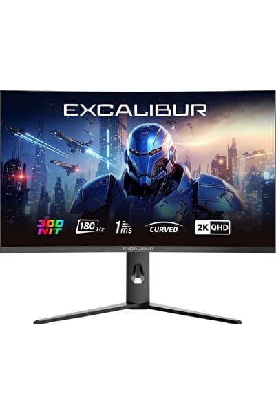 CASPER Excalibur M.E315QVC-C 31.5" 2K QHD 180HZ 1MS PİVOT Curved HDR10 300NIT Oyuncu Monitörü