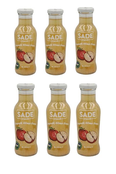 Sade Organik Elma Suyu 250ml 6'lı
