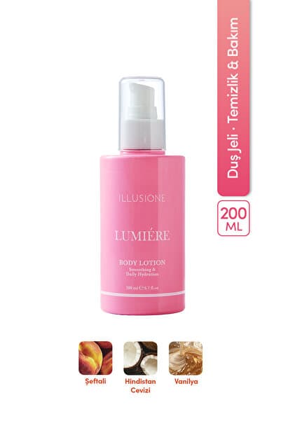 ILLUSIONE FRAGRANCE Lumiere Vücut Losyonu - Yoğun Nemlendirici - 200ml