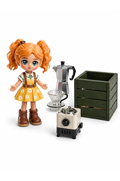 Little Corner® Piknik Oyuncak Koleksiyon Figürü - Little Corner Kahve Molası Kız Figürü