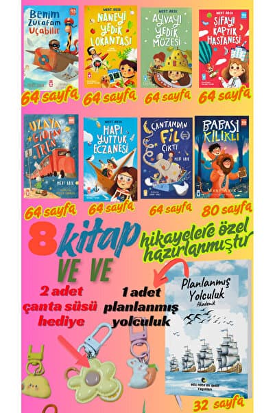 Timaş Çocuk 2.3. Sınıf HİKAYE Masal Seti -Mert ARIK Set-Babası Kılıklı- Çantamdan Fil Çıktı-Uzaya Giden Tren-Benim Zürafam Uçabilir-Naneyi Yedik-Hapı Yuttuk Eczanesi-Ayvayı Yedik Müzesi-Şifayı Kaptık Hastanesi