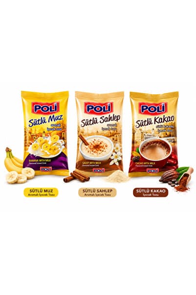 Poli İÇECEK TOZU SÜTLÜ MUZ+KAKAO+SÜTLÜ SAHLEP