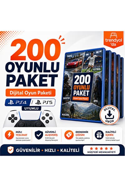 Genel Markalar 200 Oyunlu Dijital Oyun Paketi | PS4 & PS5 Uyumlu