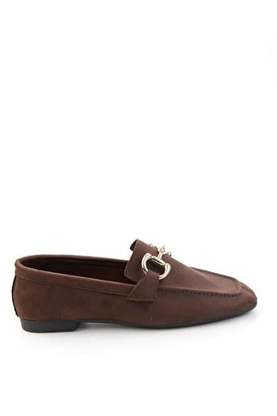 Bambi Kahve Kadın Loafer Ayakkabı K01879251572