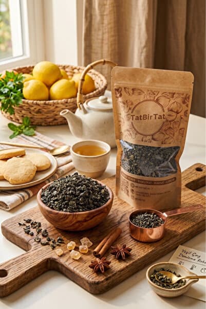 tatbirtatgıda TatBirTat - Özel Seçim Tomurcuk Yeşil Çay 100 g - Yumuşak İçim