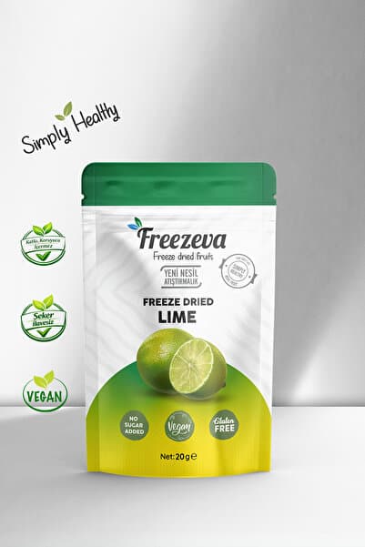 Freezeva Dondurularak Kurutulmuş Lime Dilimi 20 g | Freeze Dried Lime | Kokteyl, İçecek, Çay, Tatlı ve Dekor İçin