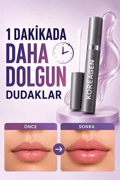 Koreagen Dudak Dolgunlaştırıcı Lip Plumper Collagen Lip Plumper Dudak Dolgunlaştırıcı Gloss Dudak Dolgunlaştırıcı Serum Dudak Bakım Ürünü