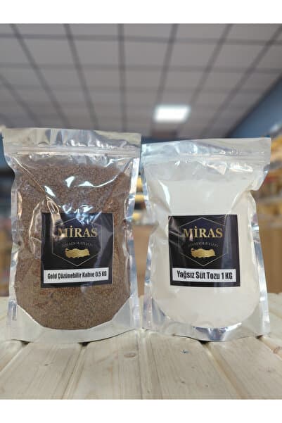 2'li Kahve Keyfi Seti: Gold Kahve ve Süt Tozu (0,5 KG + 1 KG)