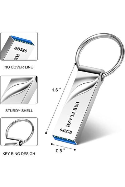 cosmeticsdeppo 982 GB Ultra Yüksek Kapasiteli Metal USB 3.0 Flash Bellek-Profesyonel