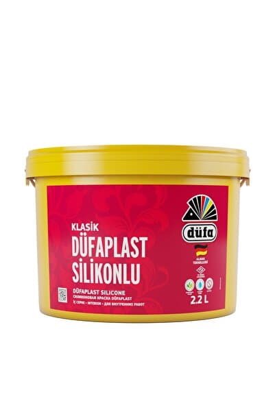 Düfa Klasik Plast Silikonlu Iç Cephe Duvar Boyası 3096 Puslu Gri 2.2 L