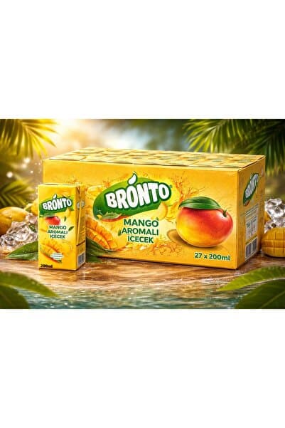 bronto MANGO AROMALI İÇECEK 200 ML X27 ADET