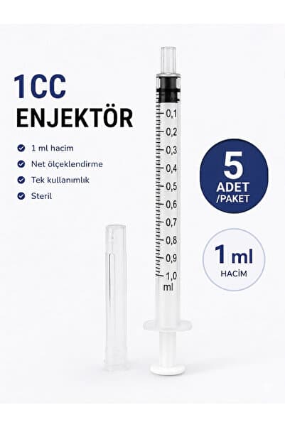 Genject 1 ML 3 PARÇA 26G 0.45X13MM KAHVERENGİ UÇLU ENJEKTÖRÜ (5 ADET) STERİL TEKLİ PAKET