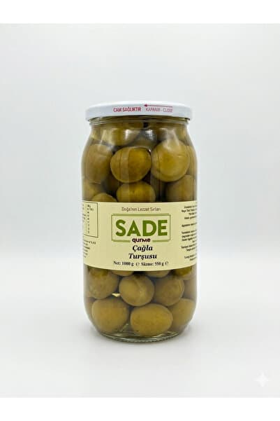 Sade Organik Sade Gurme Çağla Turşusu 1000 cc