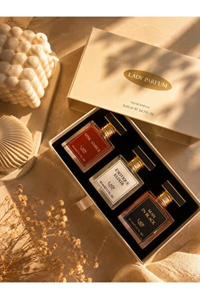 lady parfüm 3'lü Set 3x50 ml EDP Unisex Parfüm Seti