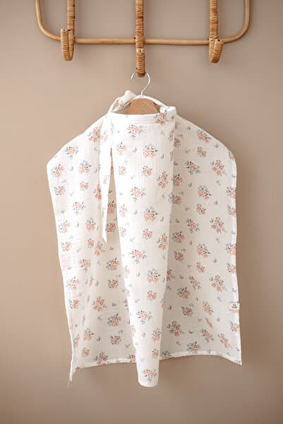 İpek Studio %100 Pamuklu Müslin Emzirme Önlüğü - Soft Spring Flower