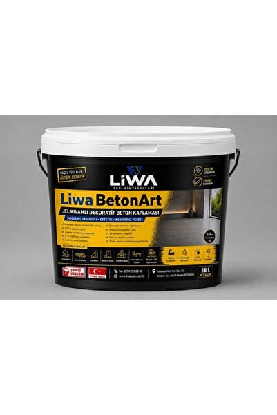 liwa yapı kimyasalları Liwa BetonArt Jel Kıvamlı Kendiliğinden Yayılan Dekoratif Zemin Kaplaması