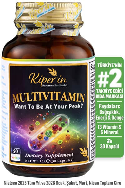 Multivitamin | 13 Vitamin & 6 Mineral | Cilt, Saç, Tırnak & Enerji