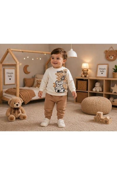 Organic Product DimpleBaby 2li Mini Ayıcık Takımı